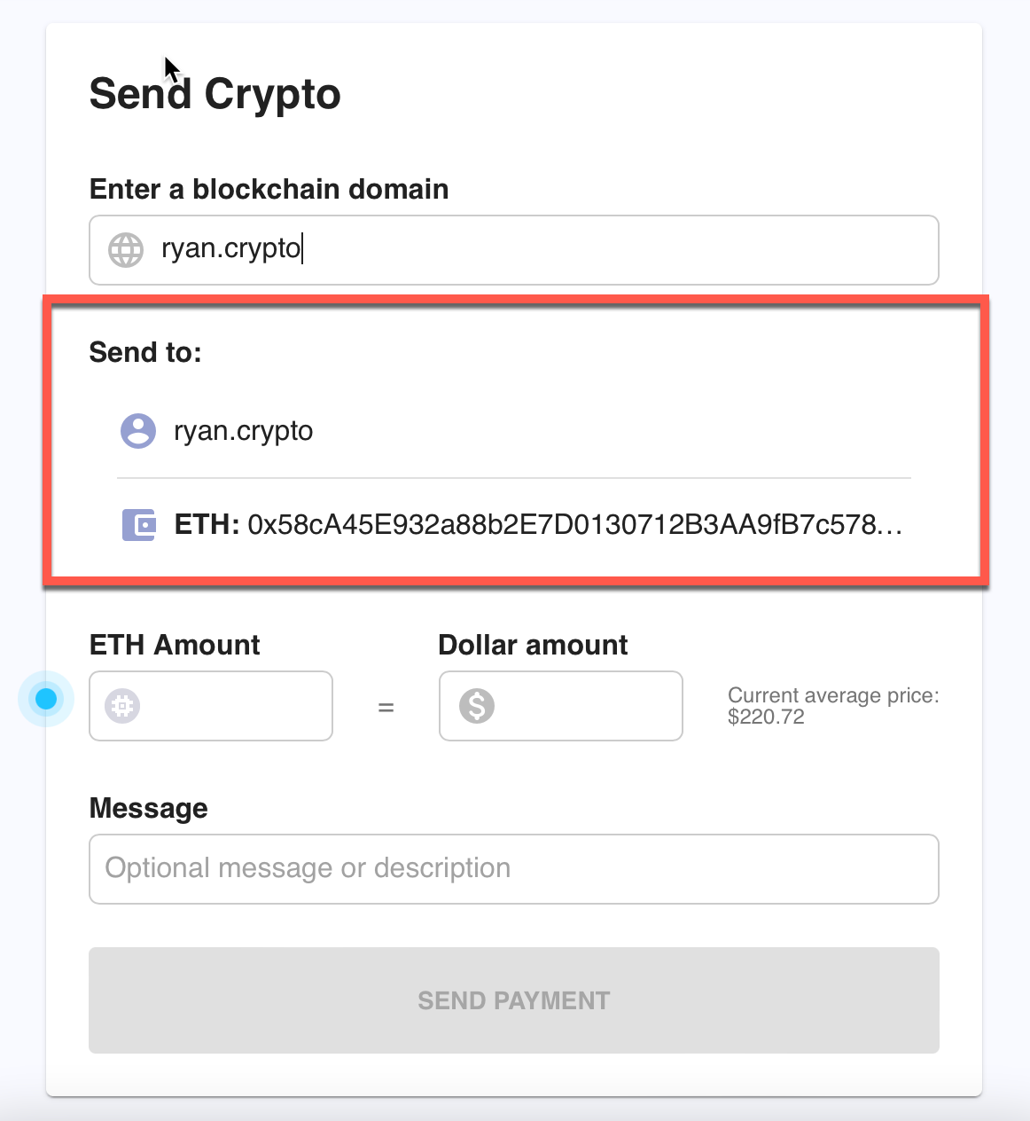 How do I send and receive crypto?